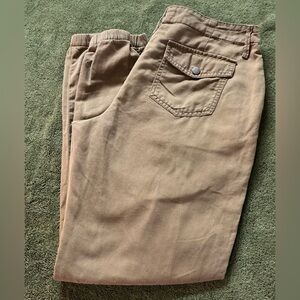 Calvin Klein Green Chinos Smooth Cotton Blend